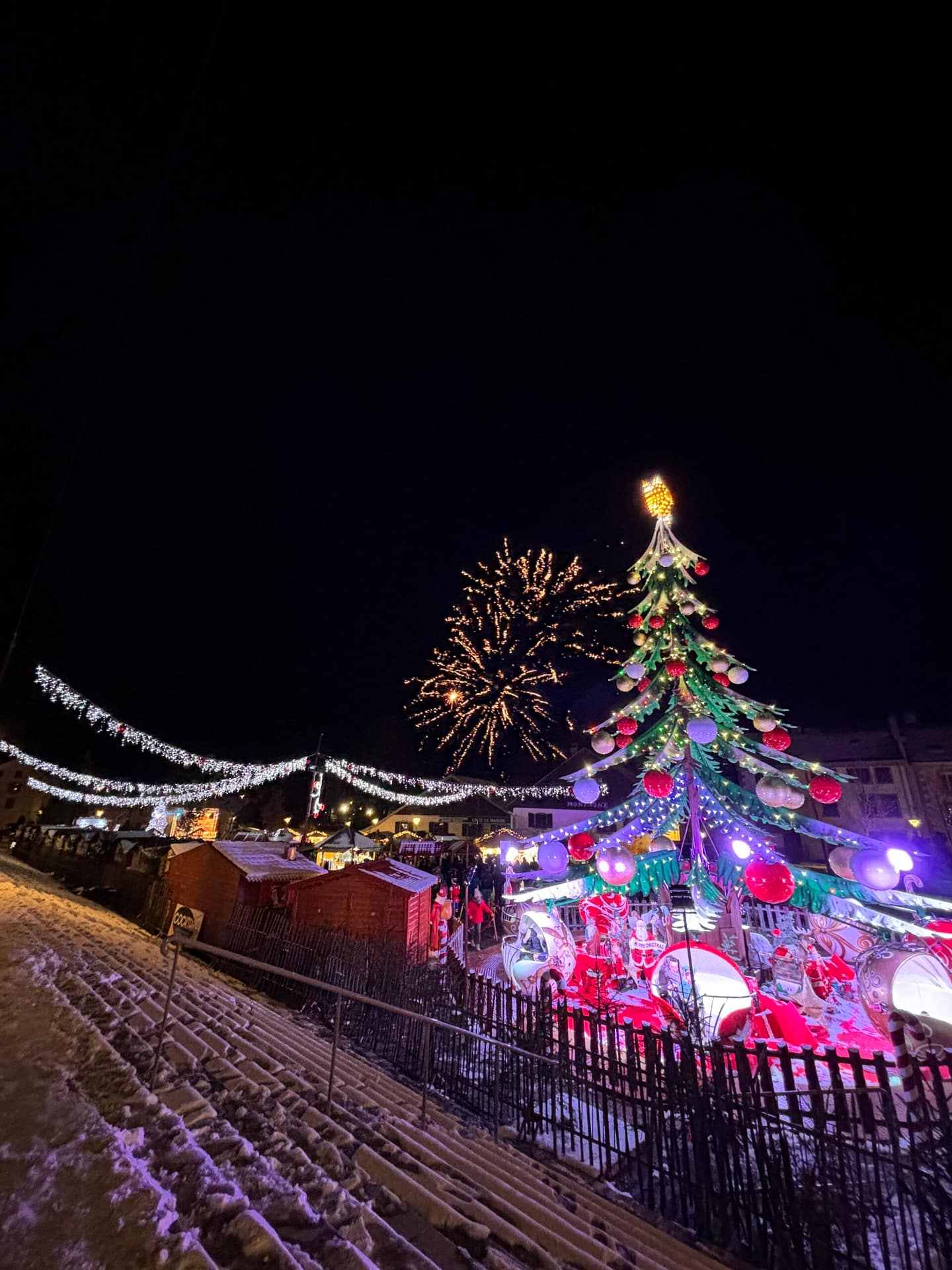 tout proche de la grande cabane du Blanc Ruxel de Xonrupt-Longemer le marché de Noël  de gerardmer 